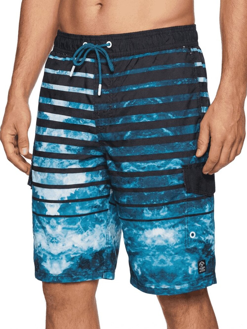 Men's Swim Trunks Mesh Liner Beachwear with Pocket